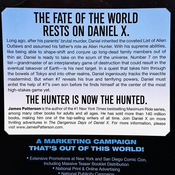 Daniel X: Alien Hunter - James Patterson -Graphic Novel Advance Copy 2008 - 1st - Picture 8 of 9